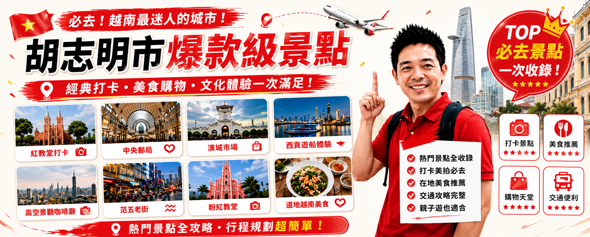 越南胡志明市 3 天 2 夜攻略 2026｜范老五街+湄公河三角洲小資玩透透